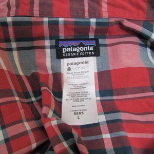 Mens Patagonia Red & Blue Check Button Front Shirt
